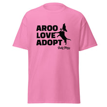 Load image into Gallery viewer, New! AROO Love Adopt T-Shirt (black graphic)