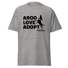 Load image into Gallery viewer, New! AROO Love Adopt T-Shirt (black graphic)
