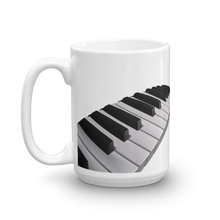 Load image into Gallery viewer, Buddy Mercury the singing piano playing beagle who portrays Freddie Mercury from the band, Queen full color ceramic beverage mug