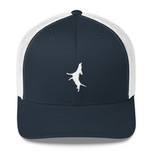 Load image into Gallery viewer, White Embroidery Trucker Cap