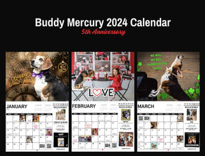 NEW Buddy Mercury 2024 Calendar