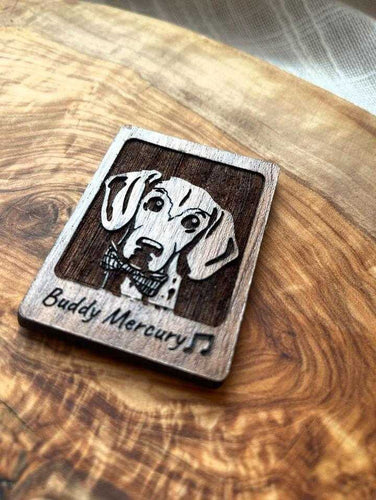 NEW Buddy Mercury wood magnet