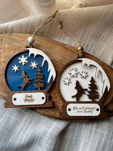 Load image into Gallery viewer, NEW Set of 2 Handcrafted Buddy Mercury wood ornaments