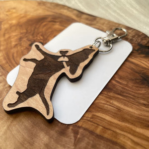 NEW Buddy Mercury wood keychain