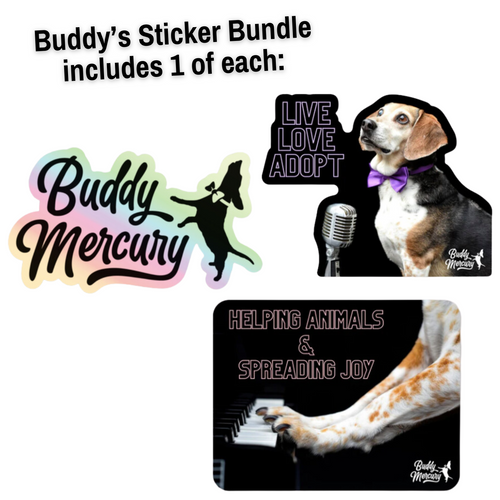 NEW Buddy Mercury Sticker Bundle