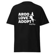 Load image into Gallery viewer, New! AROO Love Adopt T-Shirt (white graphic)