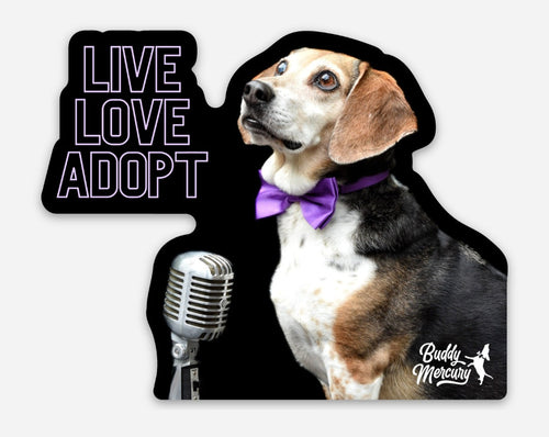 NEW Live, Love, Adopt Sticker