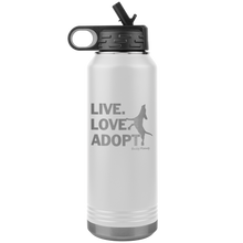 Load image into Gallery viewer, Live Love Adopt Water Bottle