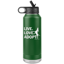 Load image into Gallery viewer, Live Love Adopt Water Bottle