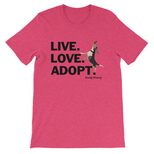 Live.Love.Adopt. Buddy Mercury Tee