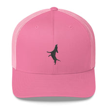 Load image into Gallery viewer, Black Embroidery Trucker Cap