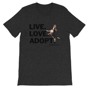 Live.Love.Adopt. Buddy Mercury Tee