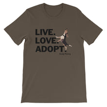 Load image into Gallery viewer, Live.Love.Adopt. Buddy Mercury Tee