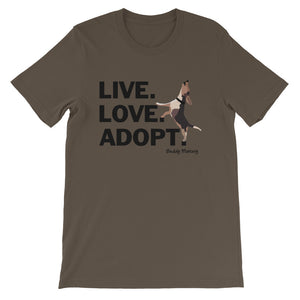 Live.Love.Adopt. Buddy Mercury Tee