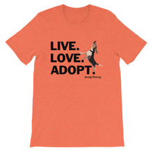 Load image into Gallery viewer, Live.Love.Adopt. Buddy Mercury Tee